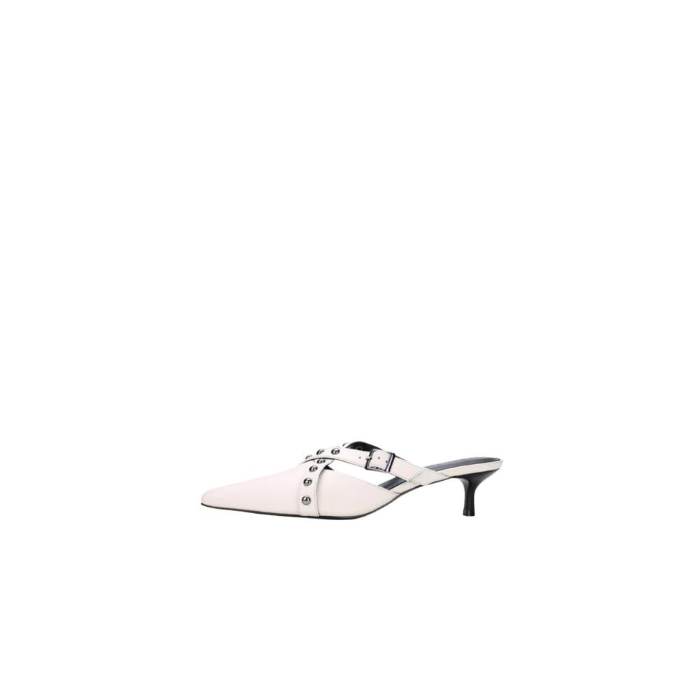 NEW YOSI SAMRA women's alexis leather kitten heel in bone